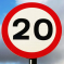20MPH Speed Limit Sign