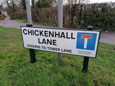 Chickenhall Lane Street Sign